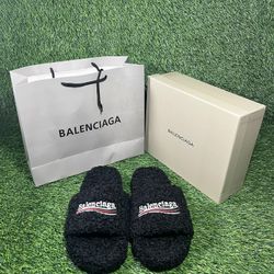 Balenciaga Furry Slides