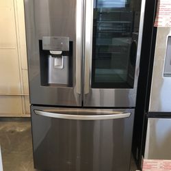 LG ThinQ Stainless Bottom Freezer Refrigerator 