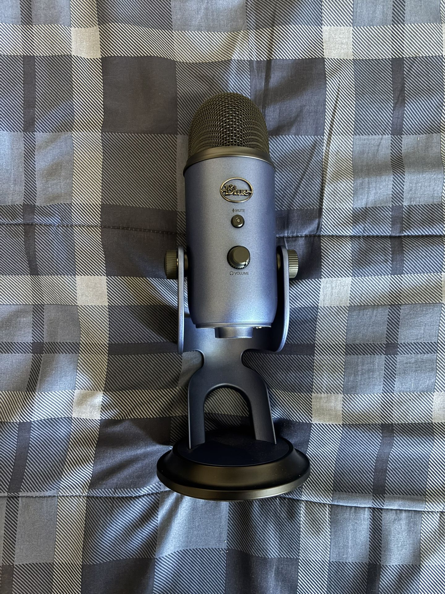 Used Blue Yeti USB Microphone, with foam cover