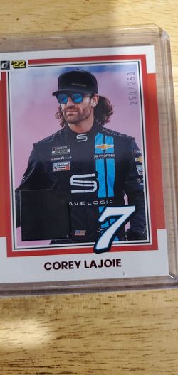 Corey Lajoie Race Used Card Firesuit Per Listing Info 250/250
