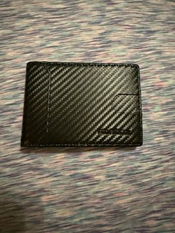 Black Carbon Fiber Bifold Wallet