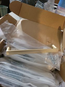 Kitchen Cabinet Handles, 5 Inch, 10 Pack, Brushed Gold