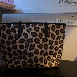 Real Coach Bag In Cheetah Print