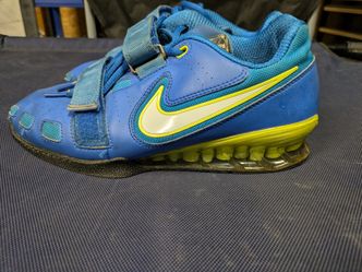 Nike Romaleos 2 Blue Green 476927 417 Weightlifting Shoe for  display picture 1