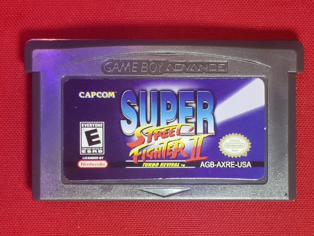 Super Street Fighter II 2 Turbo Revival Nintendo GBA Gameboy Advance