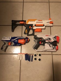 4 nerf guns obo