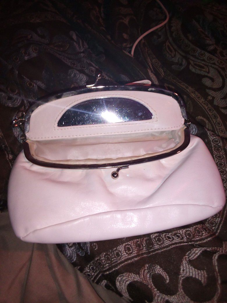 Small Clutch Purse With Built-in Mirror 