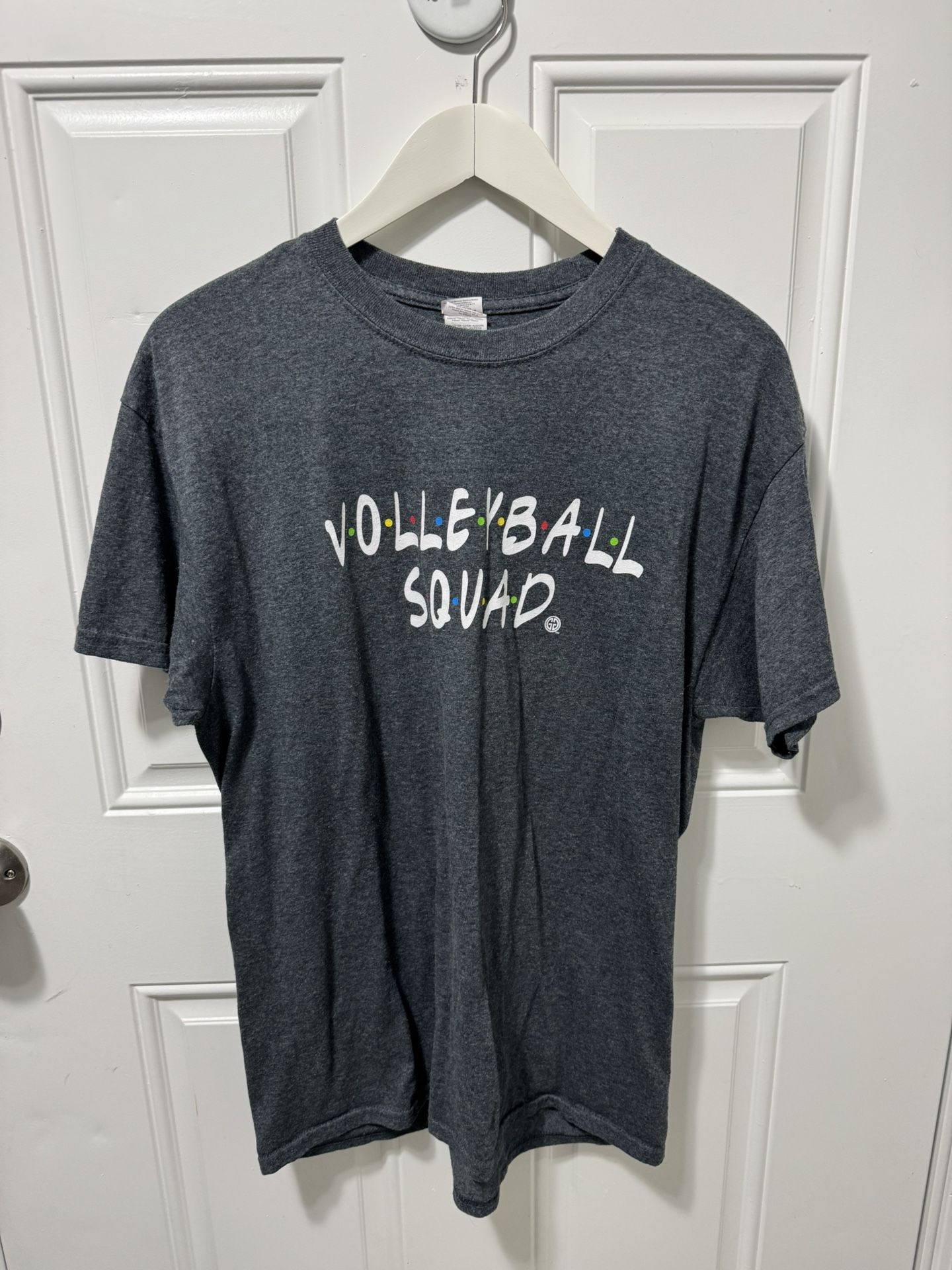 Girlie Girl Originals VolleyBall Squad Gray T Shirt. Women’s Size Large.