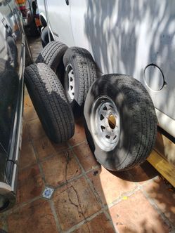 trailer wheel and tires 6 lung