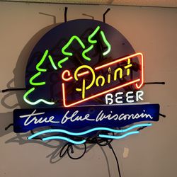 Point Beer Sign 