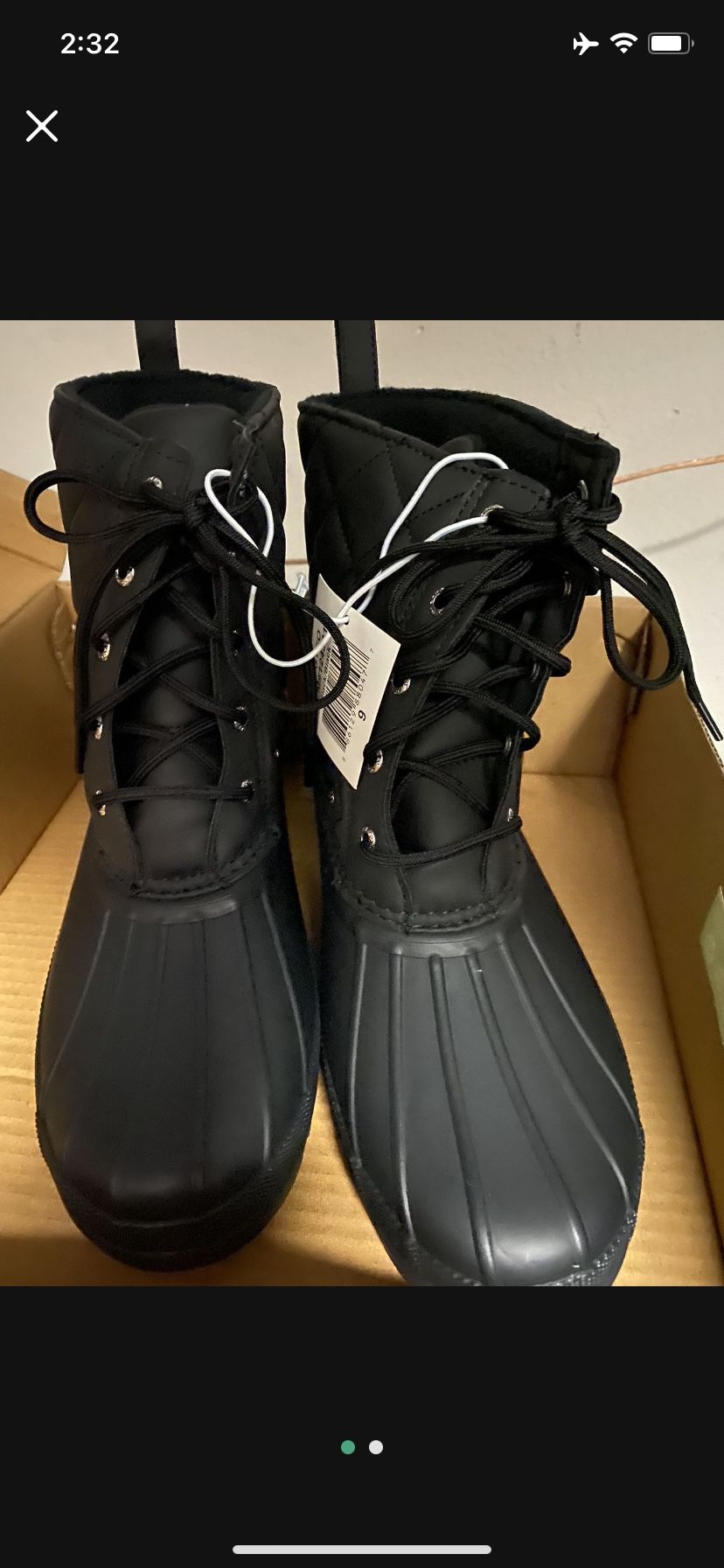 New Sperry Ladies Rain And Snow Boots, Size 9, In Carlsbad/San Marcos