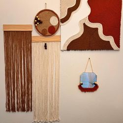Custom handmade Macrame Decorations. Wall art, placemats, etc .