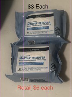 Neutrogena Makeup Wipes $3 Each