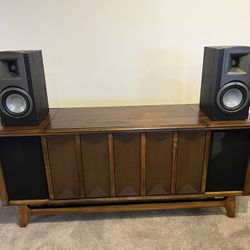 MCM Restored Record Player Console