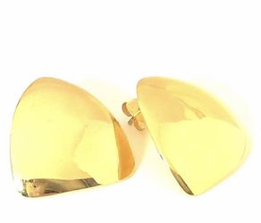 Gold Plated Triangle Earrings