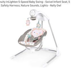 Ingenuity InLighten 5-Speed Baby Swing