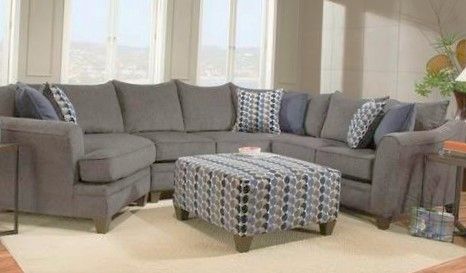 Stylish Charcoal Sectional Sofa