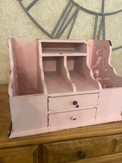 Pink Desk Organizer