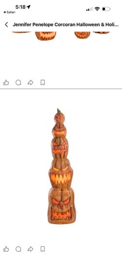 8.5 FT Giant LED Halloween Jack-O-Lantern Stack 🎃