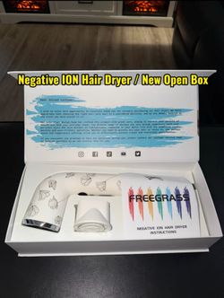 Negative ION Hair Dryer / New Open Box