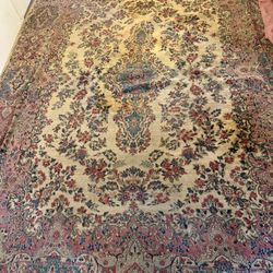 $5000-$10000, Authentic Vintage Persian Hand Made in IRAN , KERMAN Wool Area Rug , 9’ x 12’