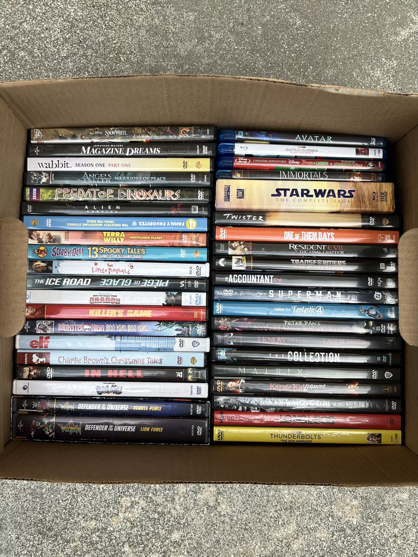 DVDs and Blu-rays ..!