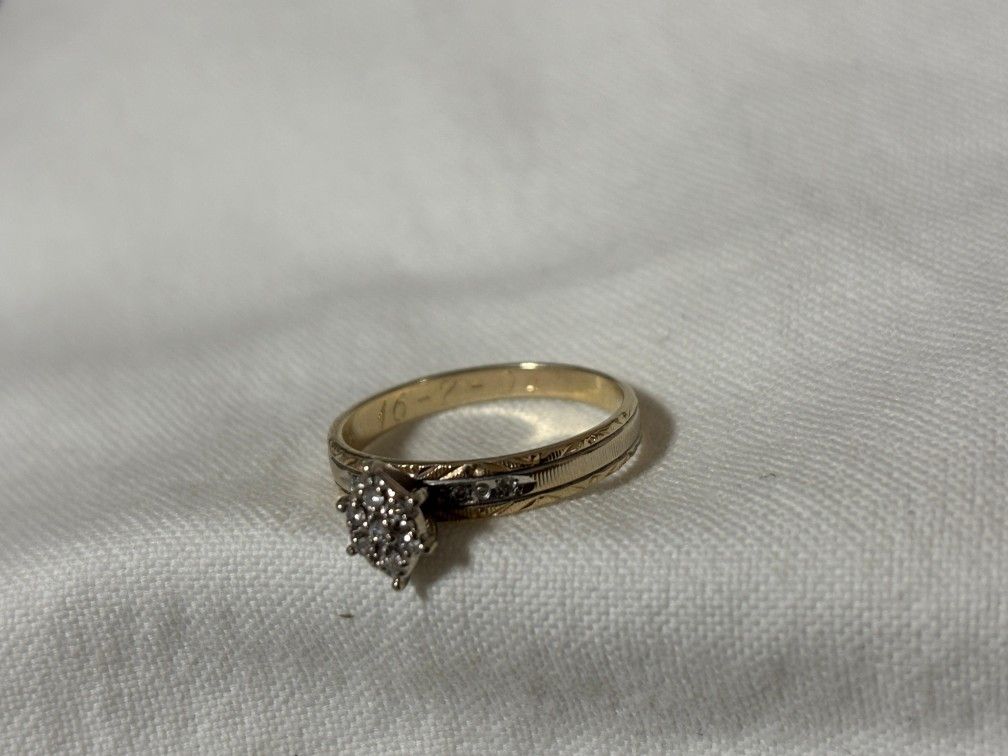 Rings Gold 14 K The 3 And 1 10 K