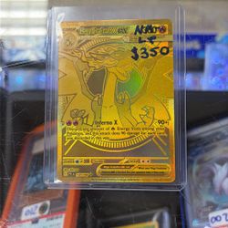 gold mega charizard nm-lp