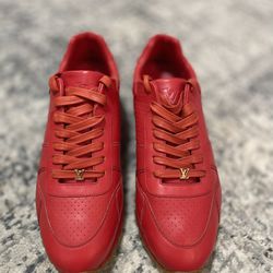 Louis Vuitton x Supreme Red Sneakers
