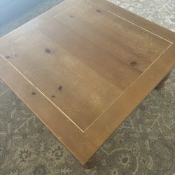 3’ x 3’ Wood Coffee Table