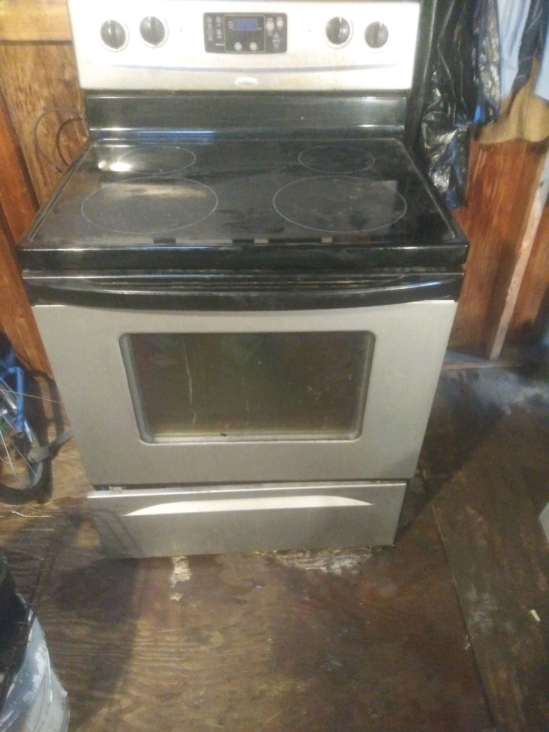 Glass top stove