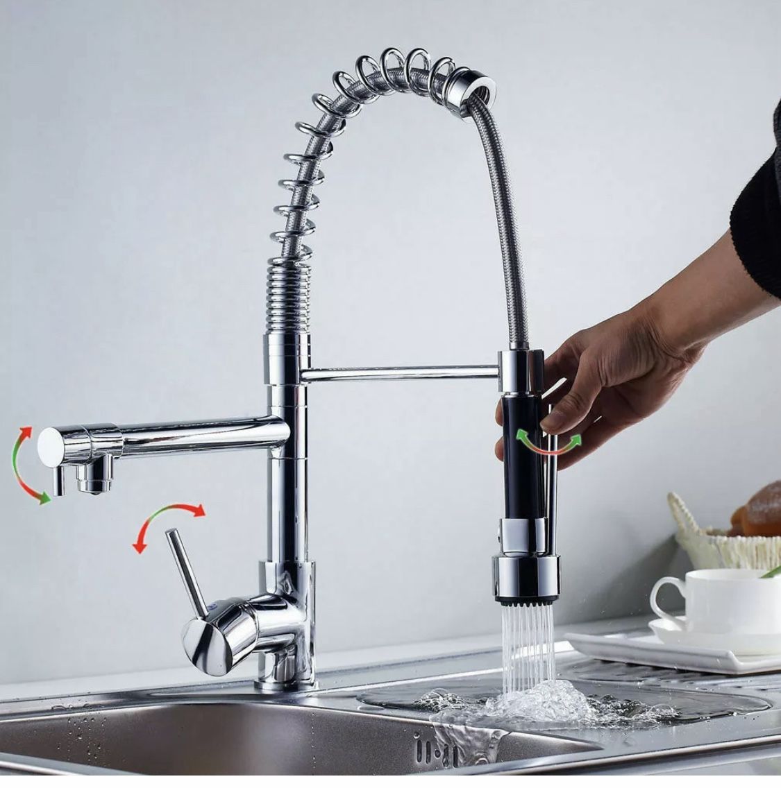 🚨 Kitchen Sink Faucet Solid Brass 🔥 Color Chrome 📦Brand New 🤩