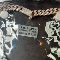 Moissanite Cuban Chain 22Inch 10mm