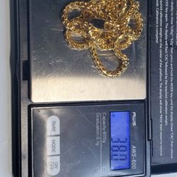 18K Gold Franco Chain ,24 Inch, 38 Grams. New 