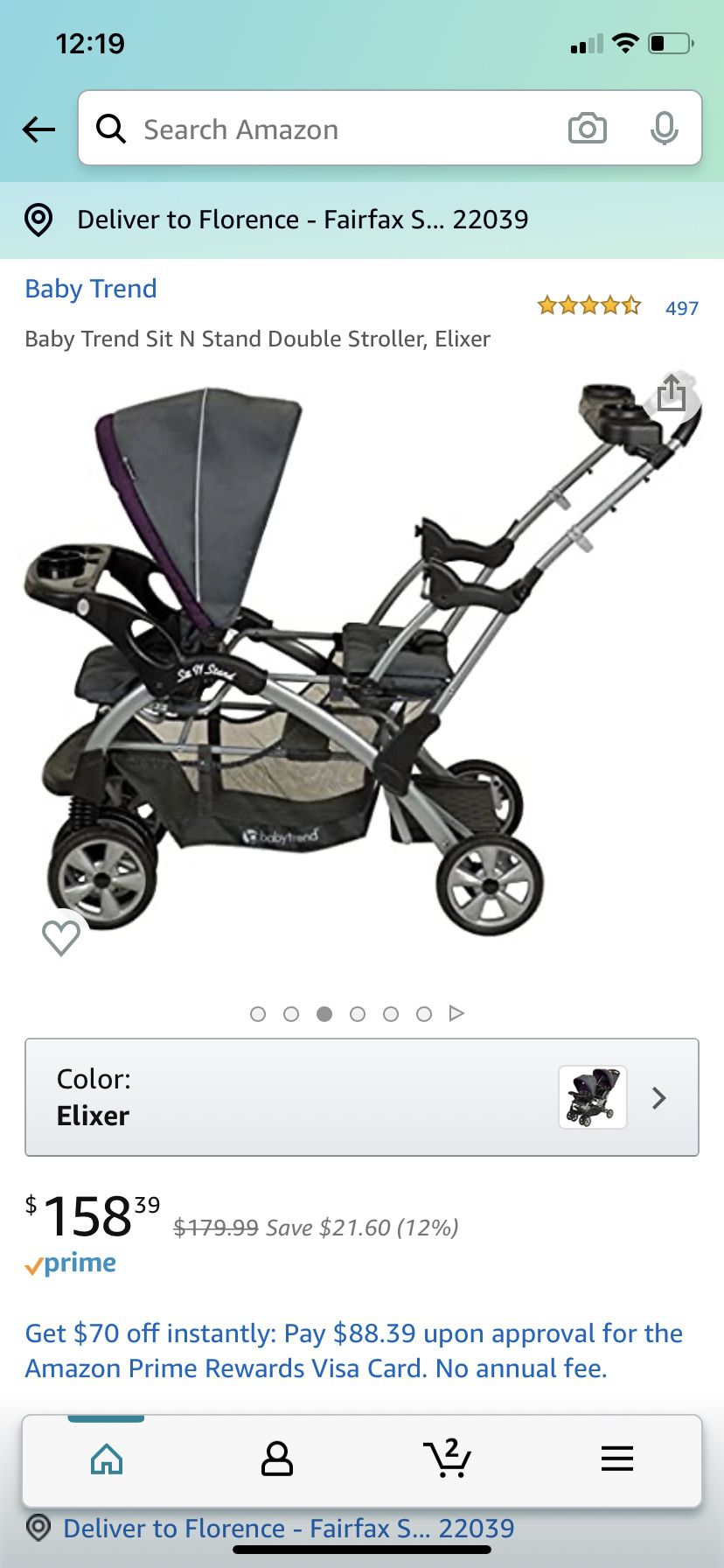 Good condition Sit n stand double stroller