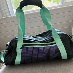 Nike Gym Bag Teal Handles, Dark Grey Bag