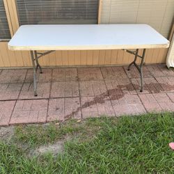 Heavy Duty 6’ Folding Table 30”x72”, PRICE IS FIRM