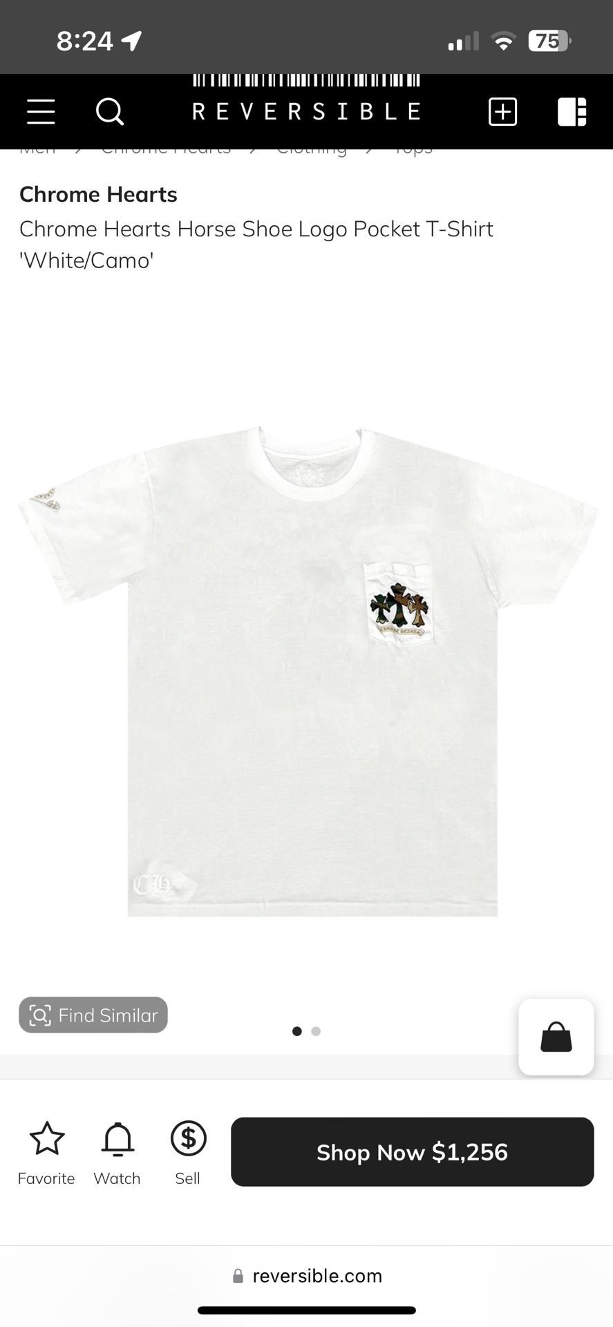 Chrome heart Camo Horse Shoe Shirt