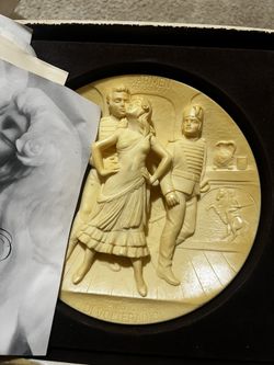 Vintage Opera "Carmen" Alabaster Plate 1978, Ltd Edition 