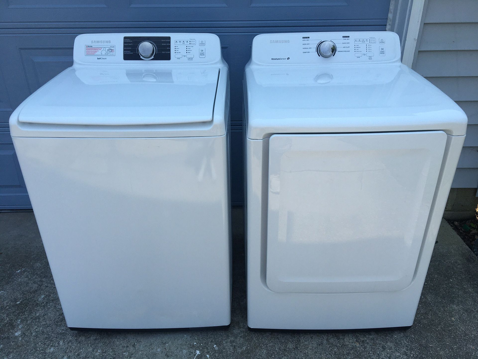 SAMSUNG SUPER CAPACITY WASHER AND DRYER