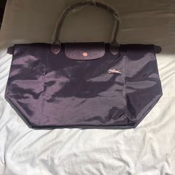 Longchamp Le Pliage Club Large Shoulder Tote - Purple 