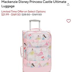 Brand New pottery barn Mackenzie Disney Princess Castle Ultimate Luggage