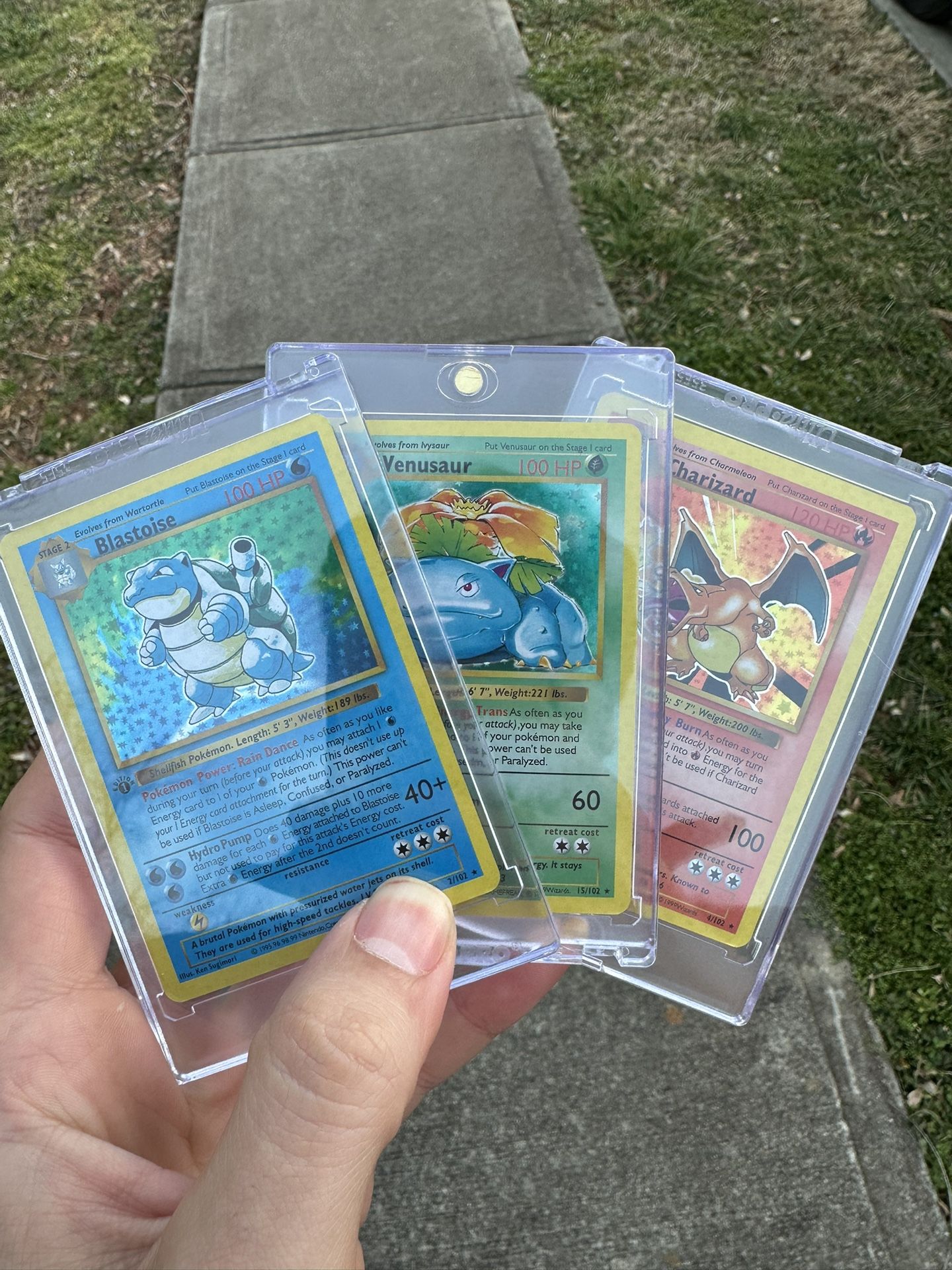 1996 Pokémon Charizard, Blastoise & Venusaur Fanmade Collector Cards - Base Set