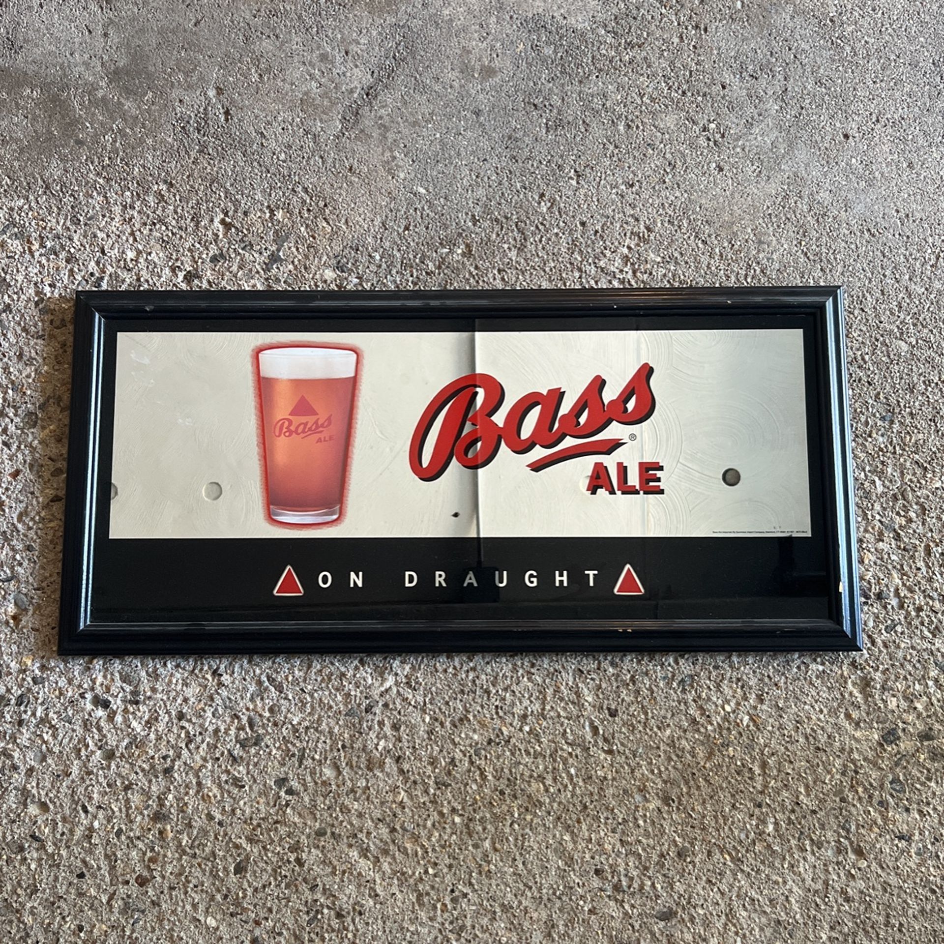 Bass Ale Antique Bar Mirror