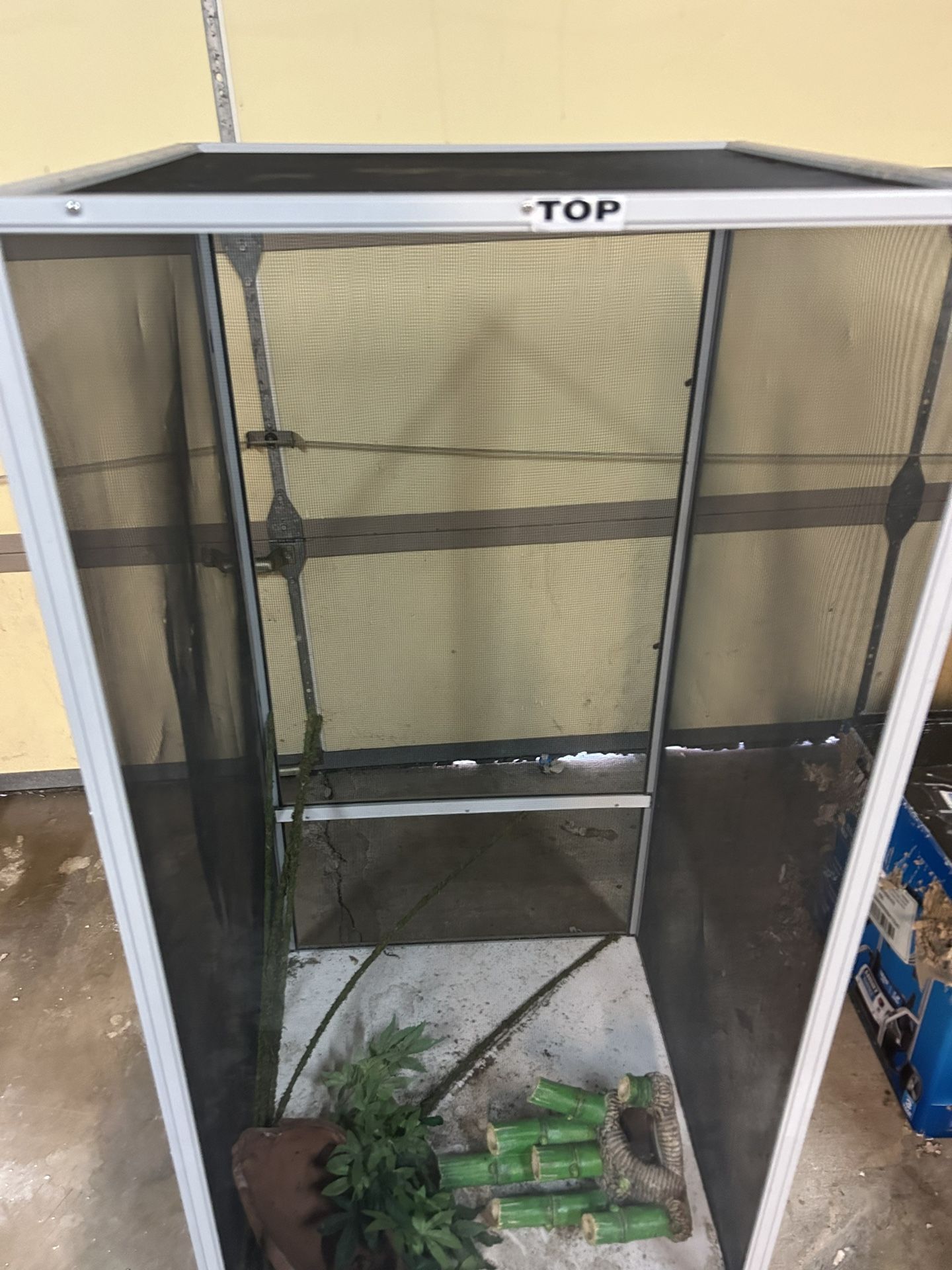 Reptile Or Butterfly Cage $50 Large… About 4 Feet Tall