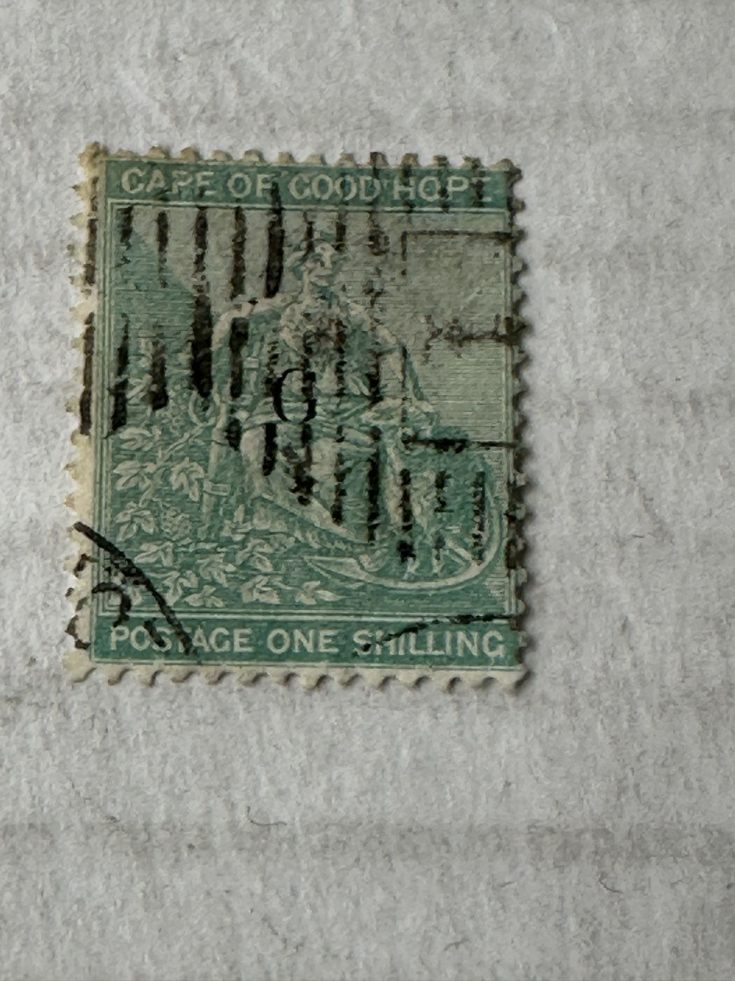 Griqualand West One Shilling Used Stamp Small G Type
