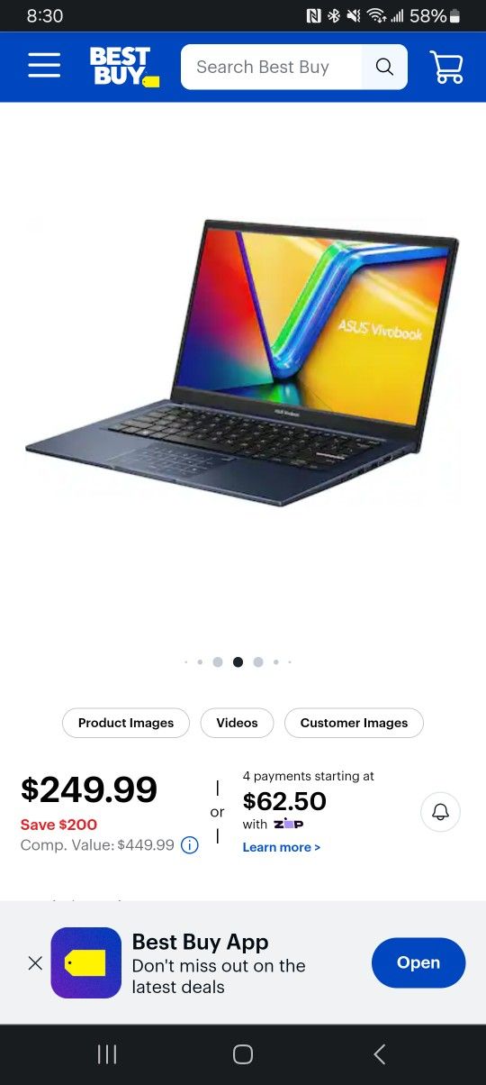 ASUS Vivobook 14 14 FHD Laptop 