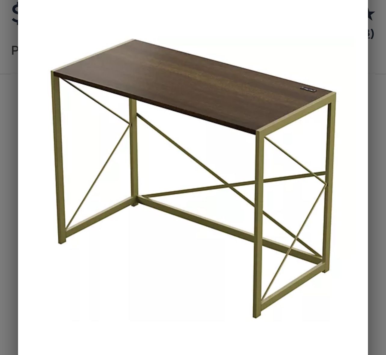 Home Office Desk with Two USB CharginCharging Ports NEW