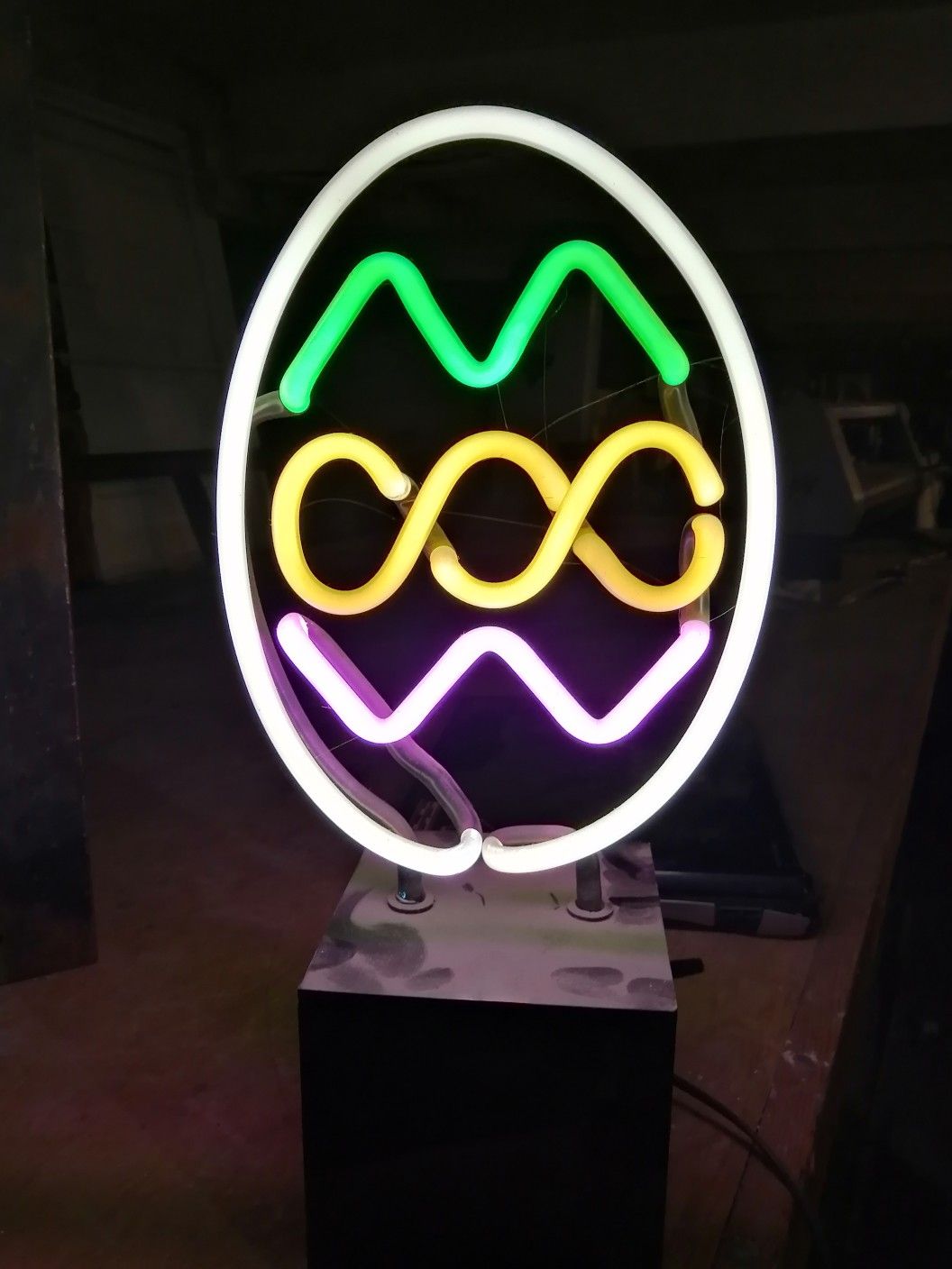 Neon Easter Egg