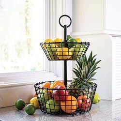 Wire Grid 2 Tier Basket